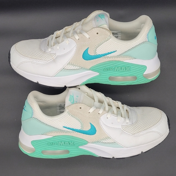 Nike Air Max Excee Womens | Size 9.5 | White, Teal, Nebula | Used - Picture 3 of 8